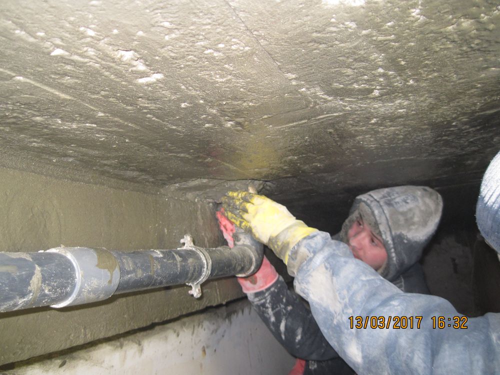 Гидроизоляция потолка из пустотелых плит